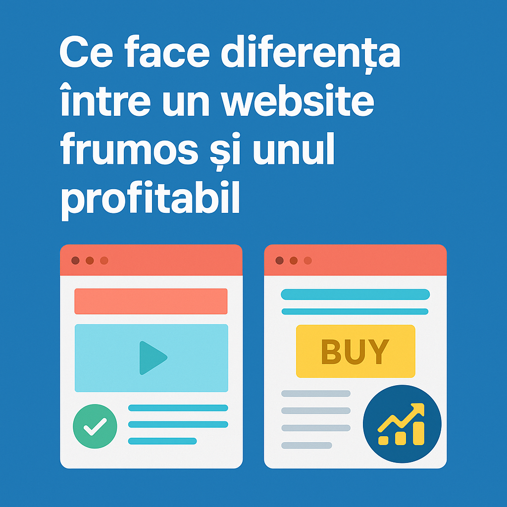 diferenta intre un site frumos si profitabil